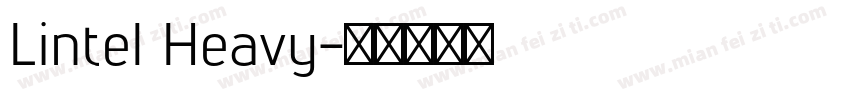 Lintel Heavy字体转换